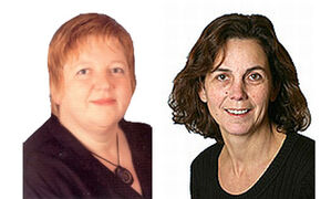 stv. SPD Kreisvorsitzende Claudia Ebner und Rosi Deser