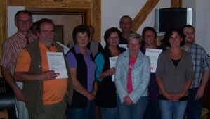 Bei den Neuwahlen der SPD-Konzell wurden auch zahlreiche Mitglieder geehrt