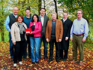 v.l. Stranninger,Penzkofer-Hagenauer,Kreutz,Peintinger,Sommerfeld,Uekermann, Butterworth, Dr. Braun