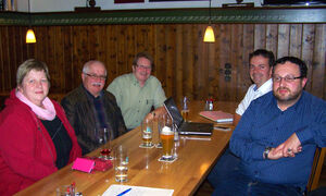 v.l.: Stellv. Kreisvorsitzende Ebner, Stadtrat a.D. Eisenhut, UB-Vorsitzender Uekermann, Kreisvorsitzender Kreutz