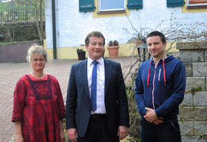 Im Bild von links: Sabine Lagies, MdB Uli Grötsch, Thomas Geisler