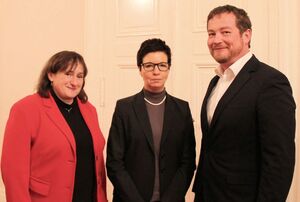 MdB Marianne Schieder, zukünftige BAMF-Präsidentin Jutta Cordt und MdB Uli Grötsch