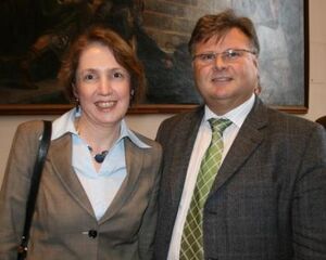 MdL Anette Karl und Bürgermeister Franz Göbl